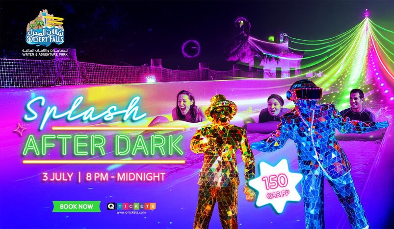 Desert Falls Launches Splash After Dark A Monthly Glow in the Dark Waterpark Experience Starting July 